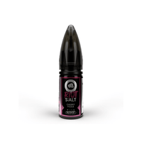 Riot Squad Cherry Fizzle 10ml e-liquid bottle with black cap and pink label.