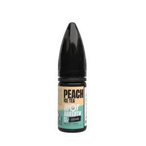 Riot Squad Bar Edition in Peach Ice Tea flavour, 20mg strength Riot Squad Vape Juice for pod vape kits and MTL devices
