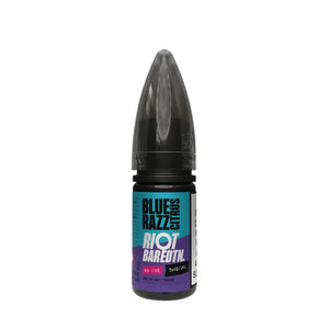 Riot Squad Bar Edition No Ice in Blue Razz Citrus flavour, 20mg strength Riot Squad Vape Juice for pod vape kits and MTL devices