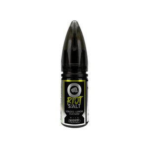 Riot Squad Loaded Lemon Custard Flavour Nic Salt 10ml E-liquid perfect for Refillable Vape Kits 