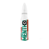 White bottle of Riot Squad Menthol Tobacco vape juice, 50ml shortfill, 0mg nicotine.