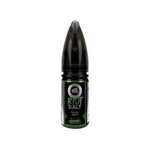 Riot Squad Triple Mint Flavour Nic Salt 10ml E-liquid perfect for Refillable Vape Kits 
