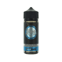 Ruthless 100ml shortfill e-liquid bottle with blue and black label, "Rise on Ice" flavour.