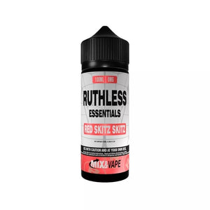 Ruthless Essentials 100ml Vape Juice Red Skitz Skitz Flavour great for Sub-ohm Vape Kits or Sub-ohm Vape Tanks