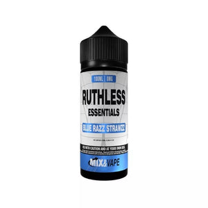 Ruthless Essentials 100ml Vape Juice Blue Razz Strawzz Flavour great for Sub-ohm Vape Kits or Sub-ohm Vape Tanks