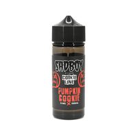 Sad Boy Cookie Line Pumpkin Cookie 100ml e-liquid bottle with black and orange label.