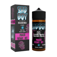 Sadboy Punch Berry Ice e-liquid 100ml bottle and packaging, featuring bold branding.