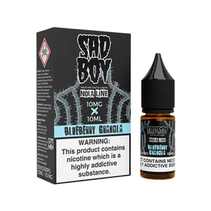 Sadboy Blueberry Granola Flavour 10ml Nic Salt E-liquid perfect for Refillable Vape Kits