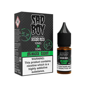 Sadboy Shamrock Cookie Flavour 10ml Nic Salt E-liquid perfect for Refillable Vape Kits