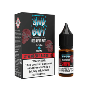 Sadboy Strawberry Blood Ice Flavour 10ml Nic Salt E-liquid perfect for Refillable Vape Kits