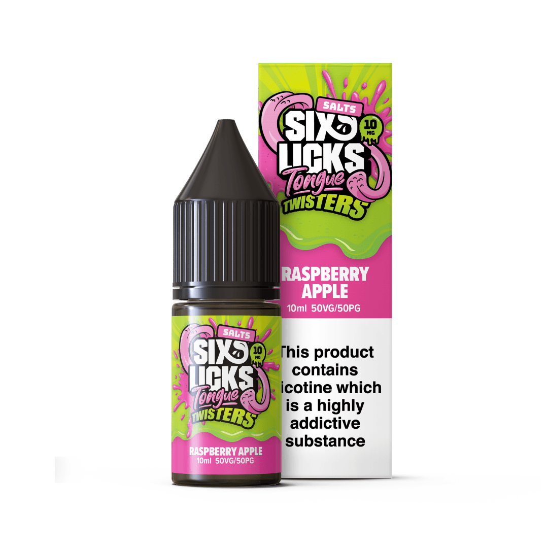 Six Licks Tongue Twisters 10ml Salts – Bold Fruity Flavours