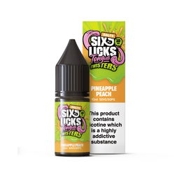Five Six Licks Tongue Twisters 10ml vape bottles, featuring various fruit flavours.