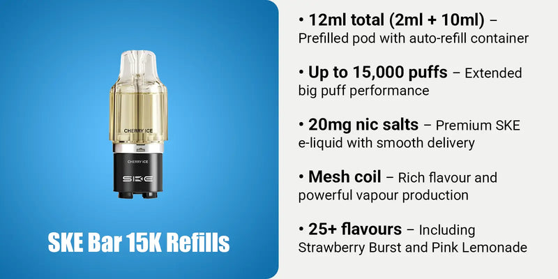 SKE Bar 15K Refill Pods
