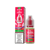 SKE Crystal Original 10ml Salt Strawberry Burst e-liquid, with vibrant packaging and bottle.