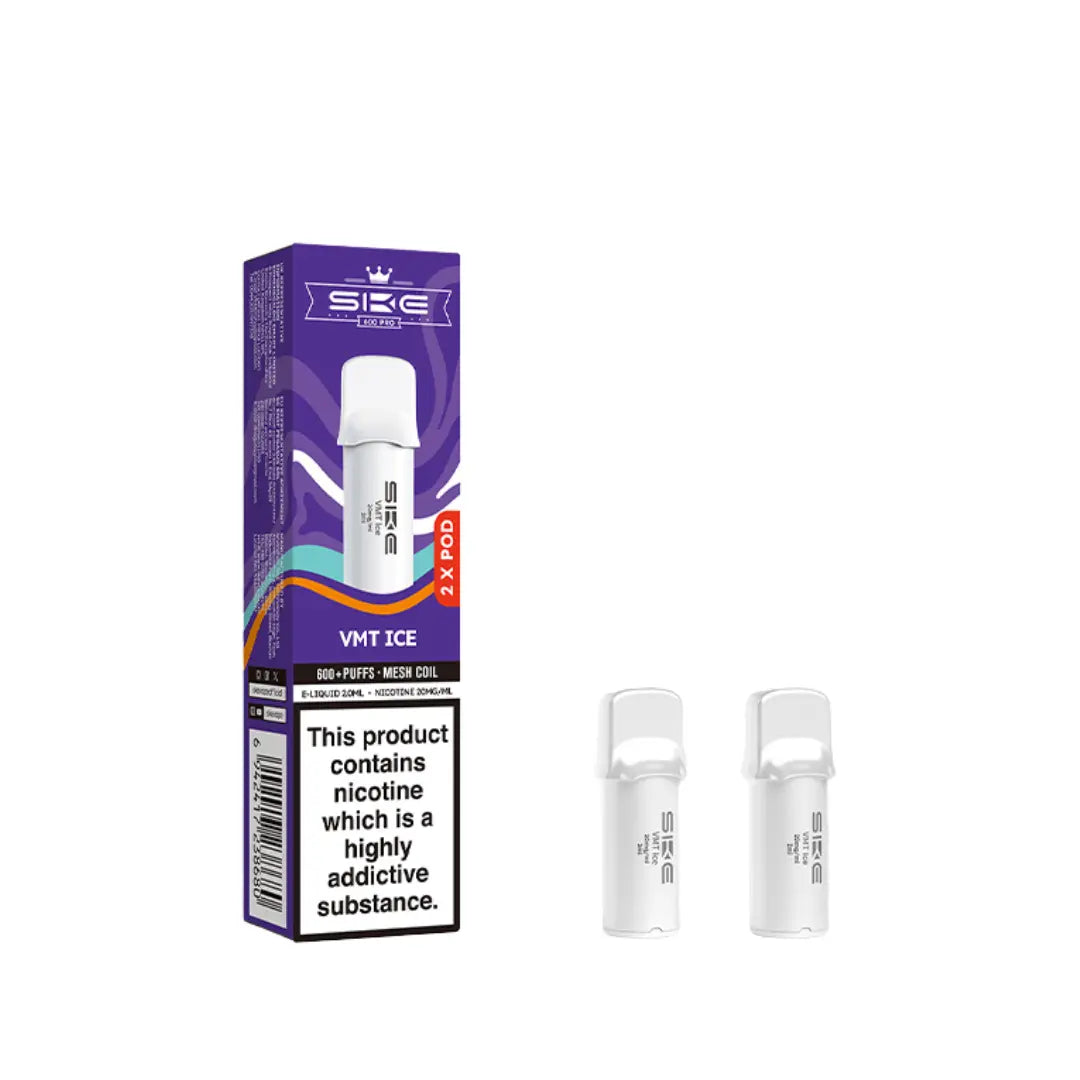SKE Crystal Pro VMT Ice Prefilled Pods 600 Puffs SKE Crystal Pro VMT Ice Prefilled Pods 600 Puffs