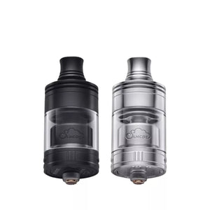 SLMCDZ RTA by Republic of Vape in matte black and polished stainless steel rebuildable tank atomisers