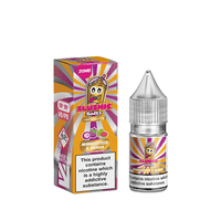 Slushie Salts Mangosteen & Guava 10ml vape juice bottle and box, 20mg nicotine, vibrant design.