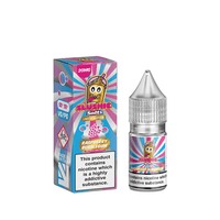 Slushie Salts Raspberry Bubblegum vape juice, 10ml bottle, colourful packaging, 20mg nicotine.