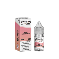 Slushie Salts Pink Lemonade 10ml e-liquid bottle and box with nicotine warning.