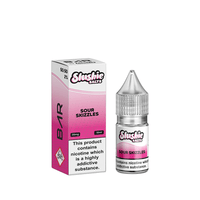 Slushie Salts Sour Skizzles 10ml e-liquid bottle and box, 20mg nicotine strength.