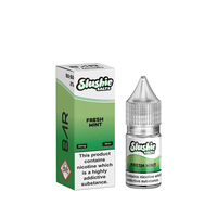 Slushie Salts Fresh Mint e-liquid bottle and box, 10ml, 20mg nicotine.