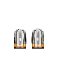 Two Smoant Levin Pro Pod Cartridges with 0.8ohm resistance, clear and orange design.