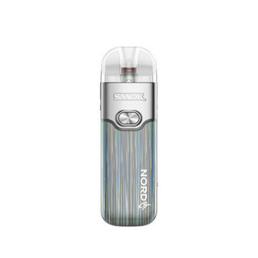 SMOK Nord GT Pod Kit in silver with a sleek design, featuring the SMOK and Nord logos.