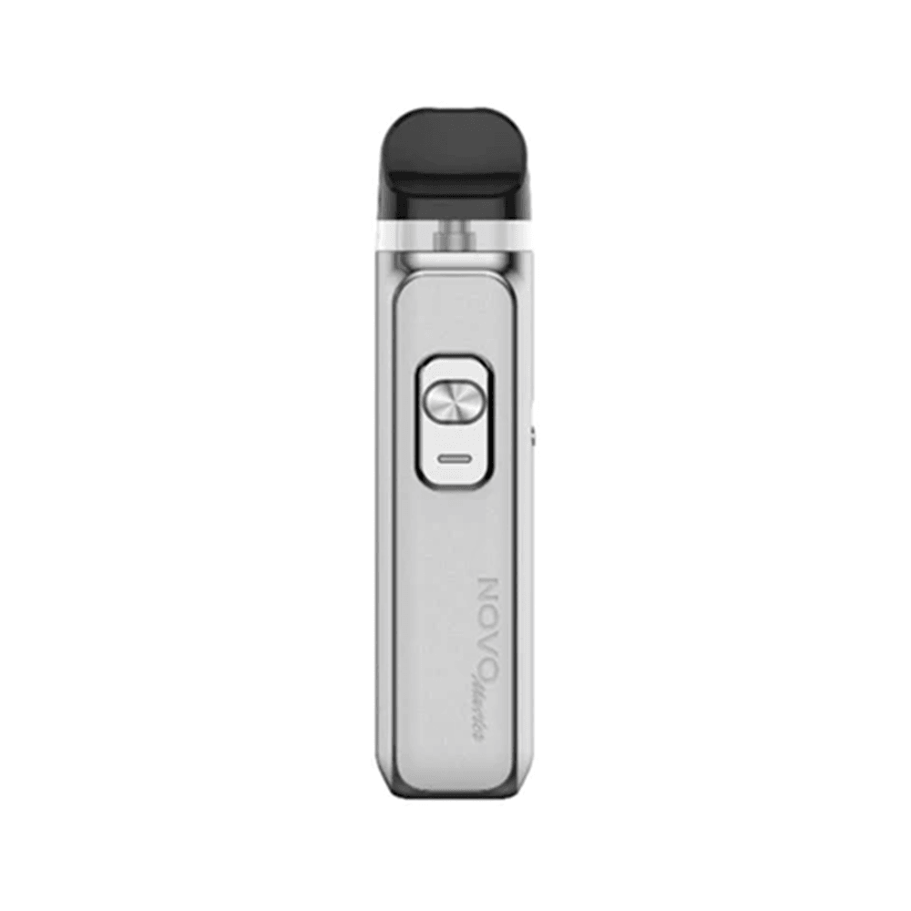 SMOK Novo Master Pod Kit in silver, sleek design, displayed upright.