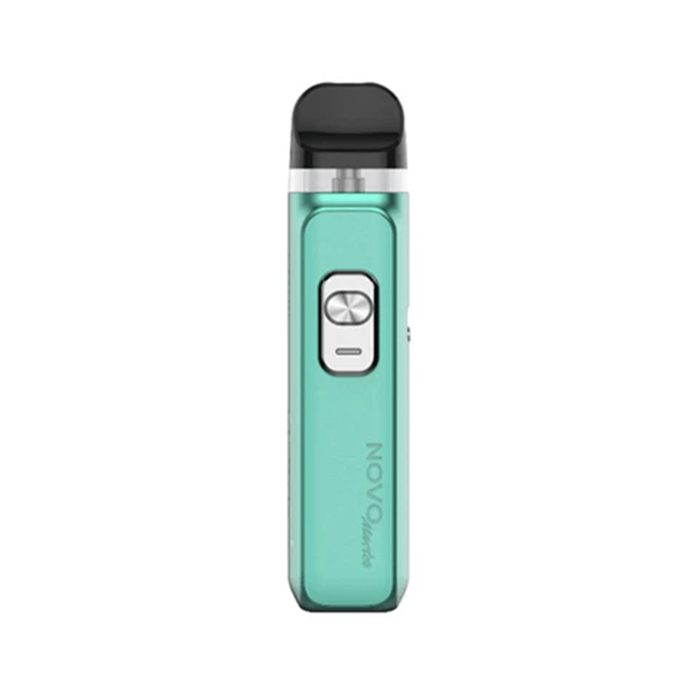 Mint green Smok Novo Master Pod Kit with a central button and sleek design.