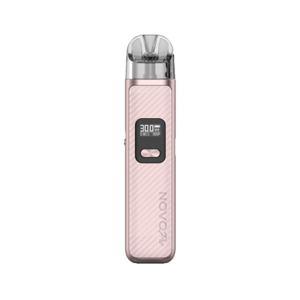 Pink Smok Novo 2C Pod Kit with display screen, showing 30.0W power setting.