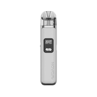 SMOK Novo 2C Pod Kit in silver, display screen showing 30W, sleek and compact design.