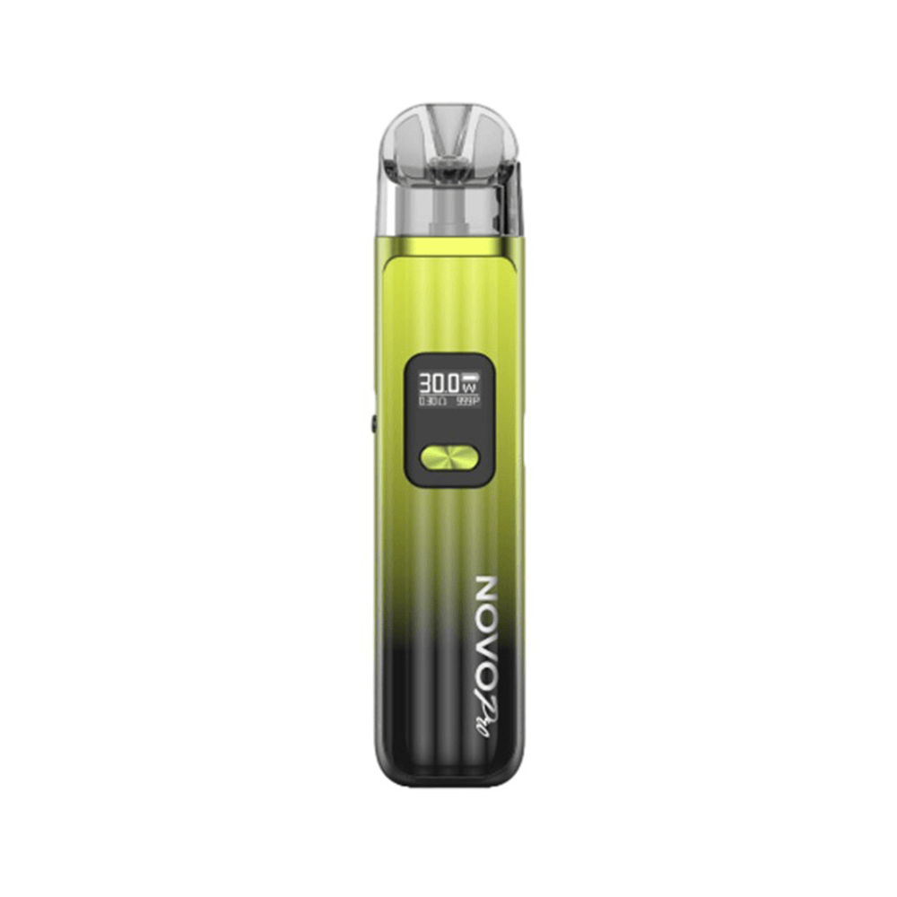 Smok Novo 2C Pod Kit in black and green, displaying a 300W power level on its screen.