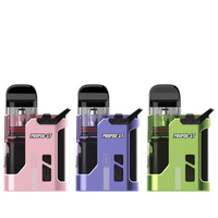 Three Smok Propod GT pod kits in pink, blue, and green displayed against a white background.