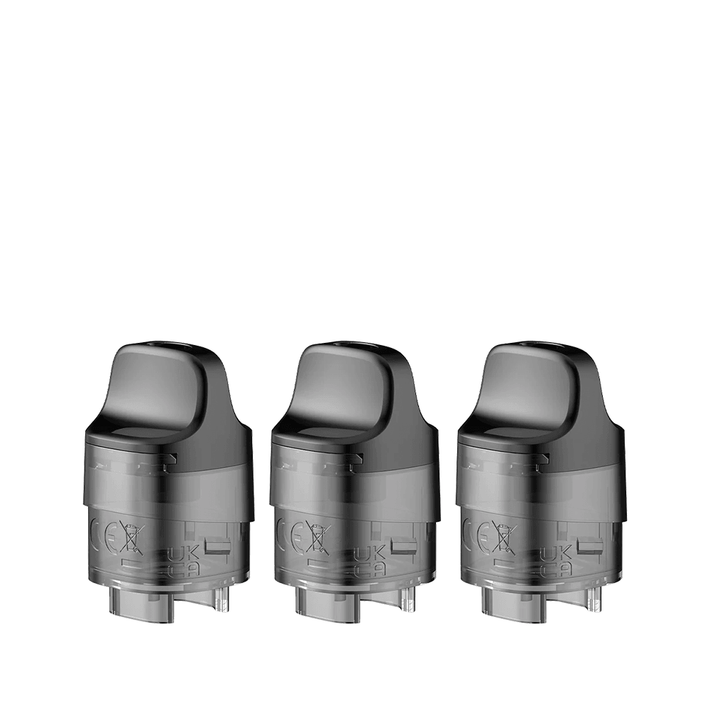 Three SMOK RPM C replacement pods on a white background.