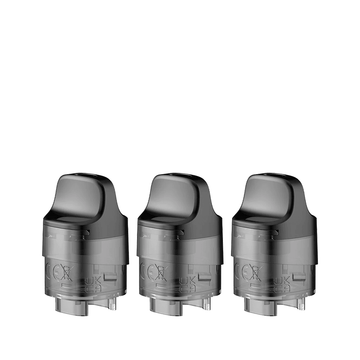 Three SMOK RPM C replacement pods on a white background.