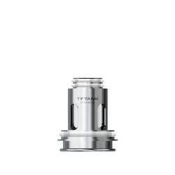 Three silver SMOK TF tank bf mesh replacement coil heads 0.25 ohm on a plain background.