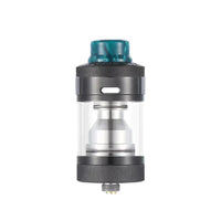 Steam Crave Meson RTA vape tank with a teal drip tip, displayed on a white background.