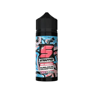 Strapped Reloaded 100ml Shortfill e-liquid in bubblegum drumstick flavour.