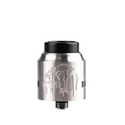 suicide mods nightmare 25 rda - with matte black and brushed ss side by side