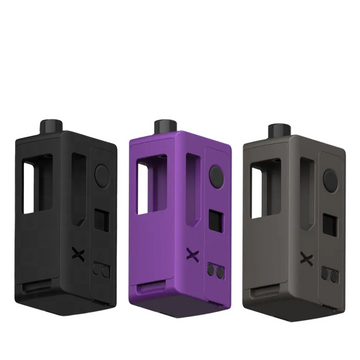 Three Suicide Mods Stubby 21 X-Ray Edition Boro Kits in black, purple, and grey.