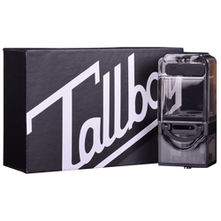 Three Suicide Mods Tall Boy Tank Tech RBA units in clear, gold, and black.