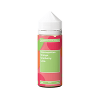 Supergood Cocktail Series e-liquid bottle with cosmopolitan, orange, cranberry, lime flavours.