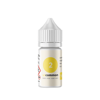 Uncommon No. 2 vape juice bottle, 10ml, by Supergood and Grimm Green, with a white cap.