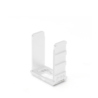 Silver vape tank frame with a minimalist, open design on a white background.