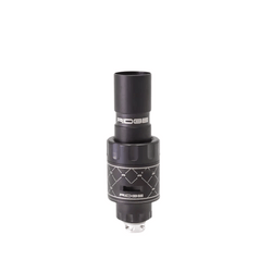 Two SXK Protocol Ridge Style MTL RBA vape tanks, silver and black.