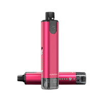 SXmini Puremax Pod Kit in vibrant pink, displayed upright and horizontally.