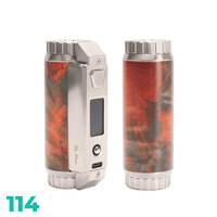 SXmini SL Pro Class 100W Stabwood Box Mod, featuring a sleek, colourful wood design.