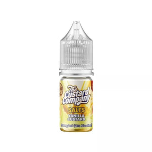 the custard company 10ml nic salt e-liquid vanilla custard flavour available in 10mg & 20mg strength great for pod vape kits 