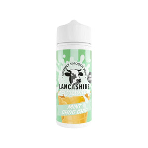 The Lancashire Ice Creamery Mint Choc Chip Flavour 100ml Shortfill Vape Juice great for Sub-ohm Vape Kits & Sub-ohm Vape Tanks
