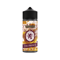 The Regency Line "The Prince" 100ml shortfill vape juice bottle with ornate design.